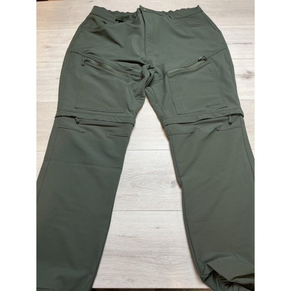 Baerskin Zip-Off Tactical Cargo Pants Dark Green XL New With Tags